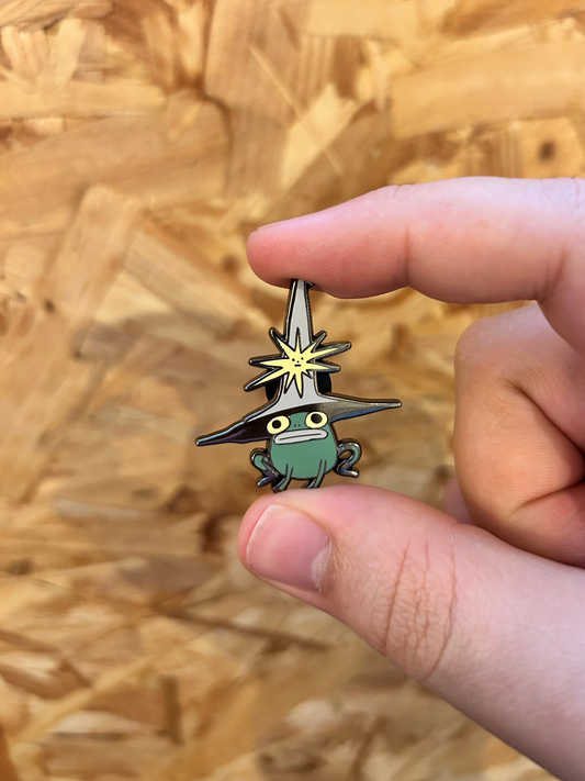 Frog Wizard Enamel Pin by Joaquin Ardiles