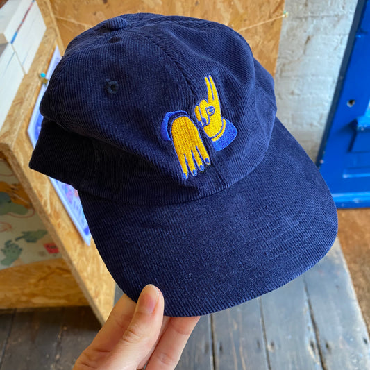 HANDS Navy Corduroy Cap by Nick Ohlo x Family Store