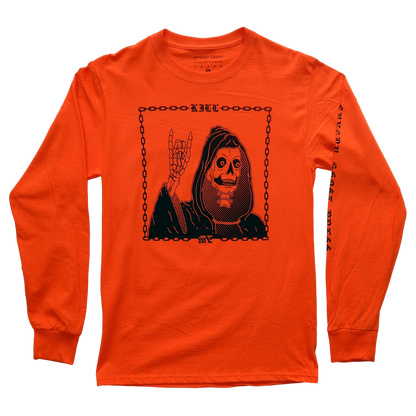 Kill Me Red Long Sleeve Shirt by Hungry Ghost Press