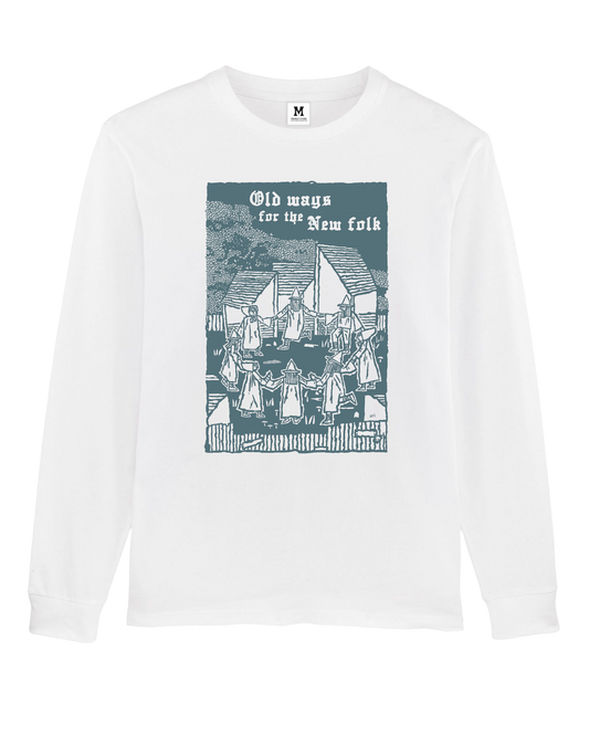 Old Ways, New folks White Long sleeve by Stewart Easton