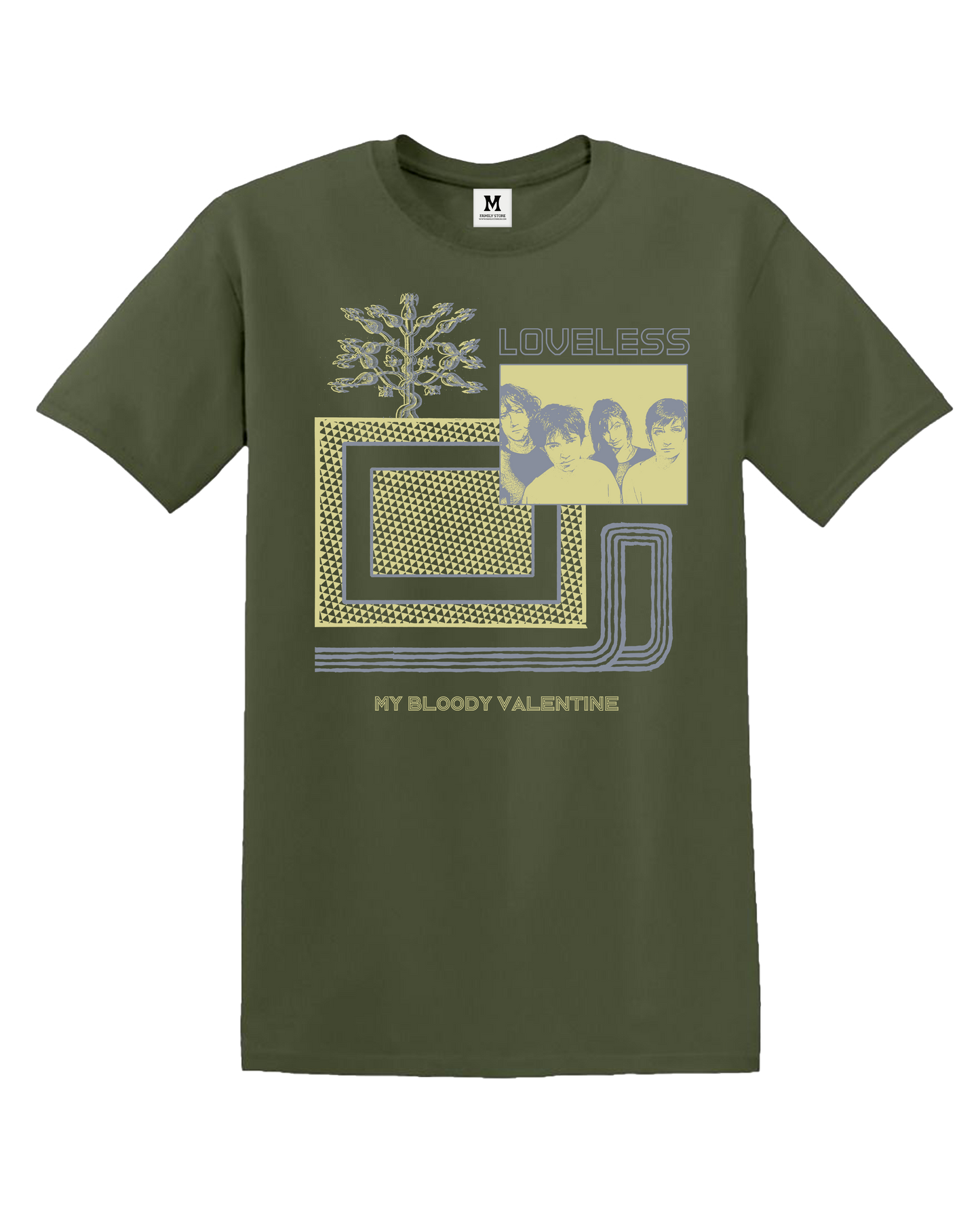 Loveless Military Green T-shirt by Hand of Gosh x FS