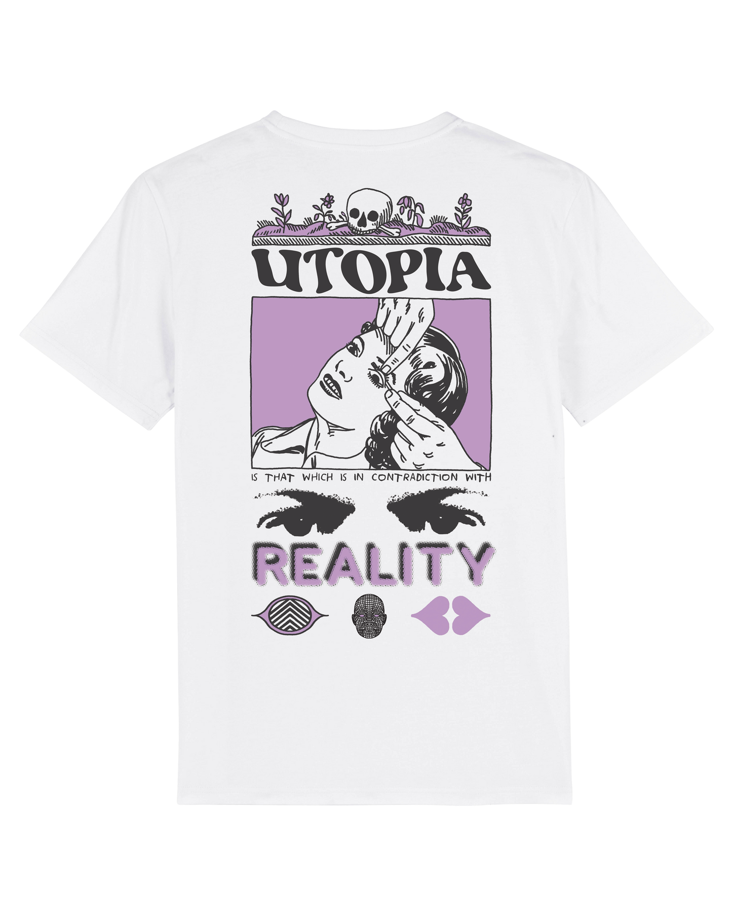 Utopia Reality white Tee by SRRW x FS