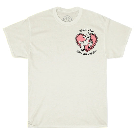Game is tight off white TEE by Boss Dog