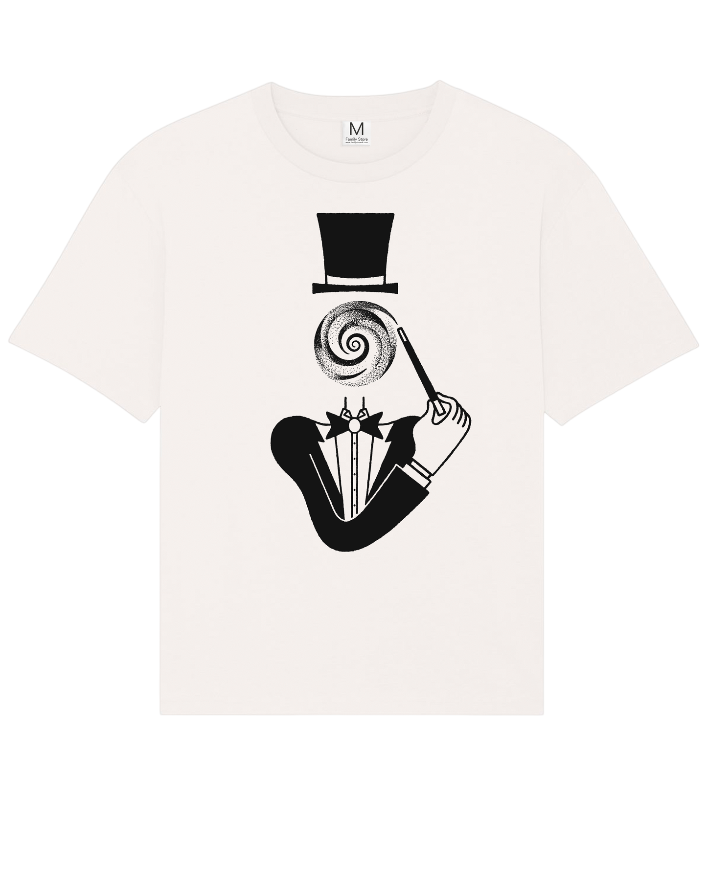 HYPNOTIC FACE Off White TEE by LAN TRUONG x FS