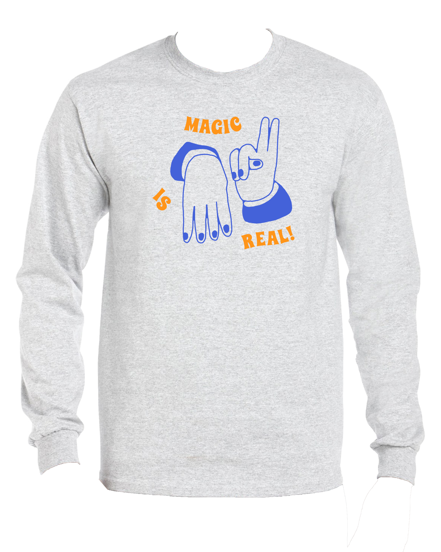 MAGIC IS REAL Ash Grey LONG SLEEVE by NICK OHLO x FS