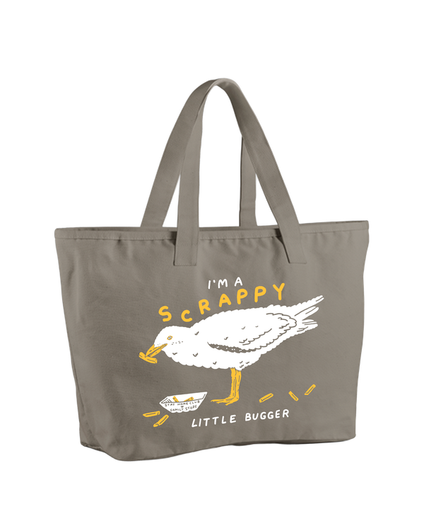 FS x Stay Home Club Scrappy Seagull Oversized Zip Tote