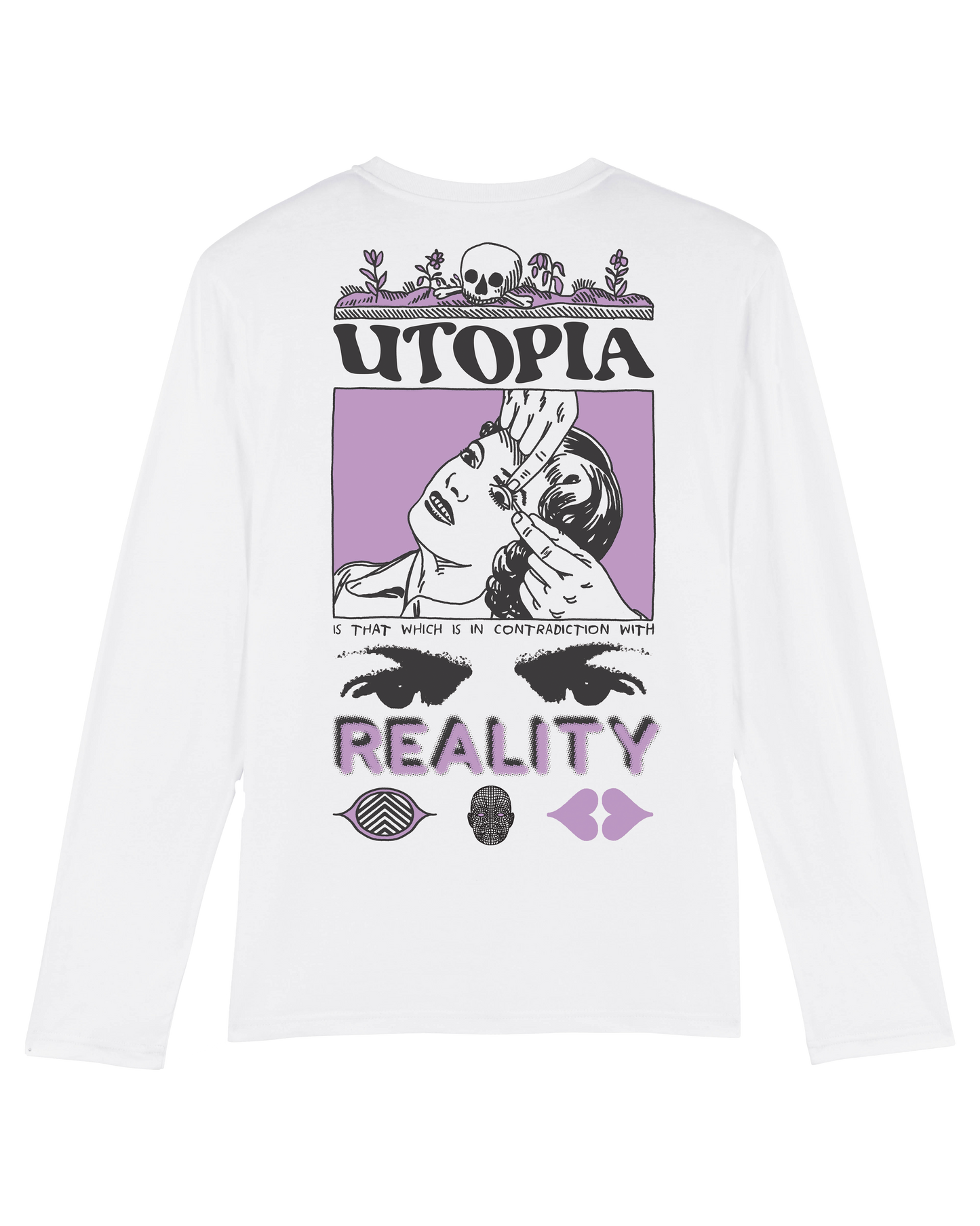 Utopia Reality white Long sleeve by SRRW x FS