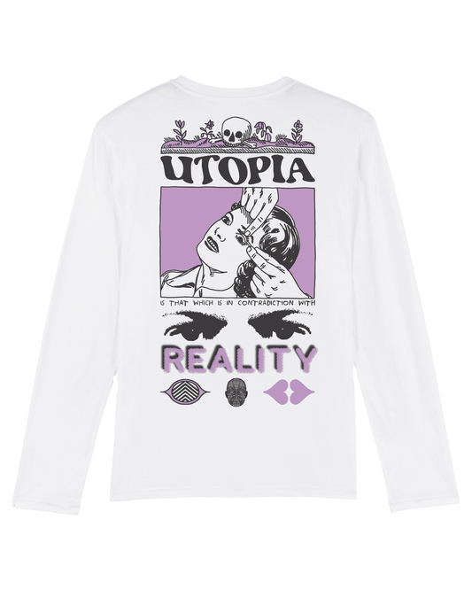 Utopia Reality white Long sleeve by SRRW x FS