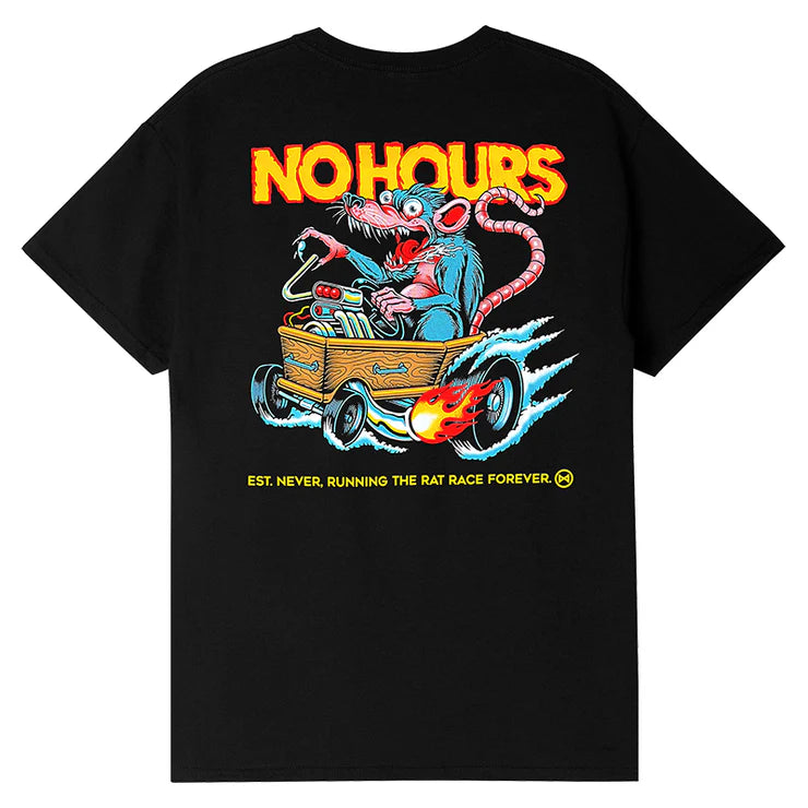 RAT RACE BLACK TEE by NO HOURS