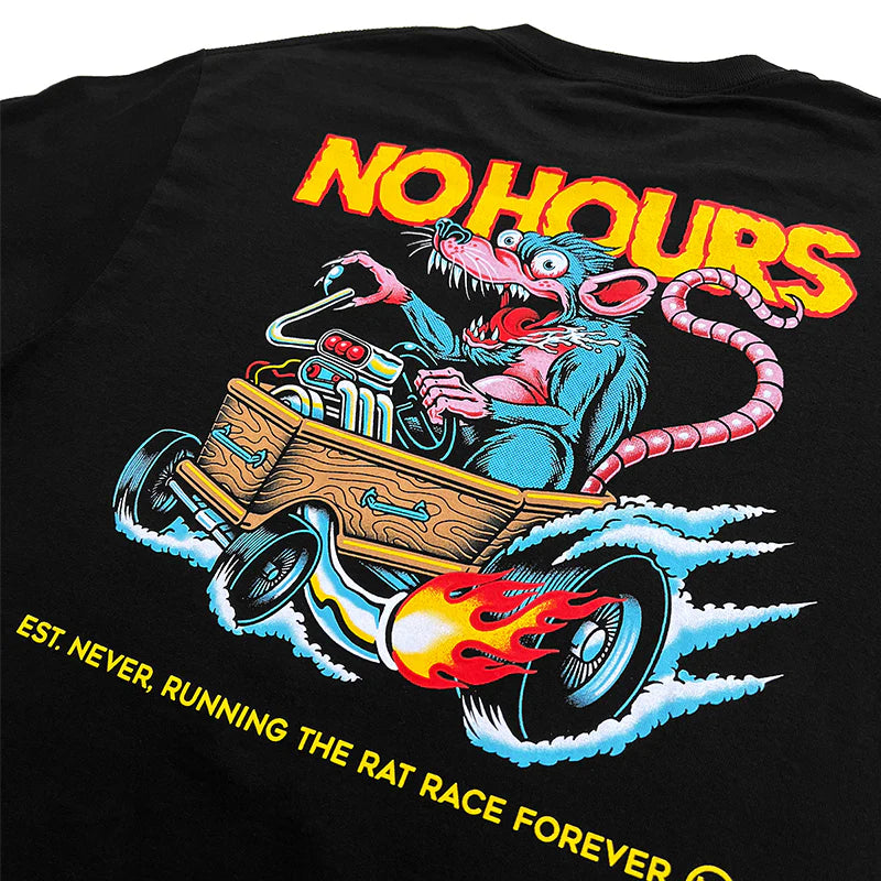 RAT RACE BLACK TEE by NO HOURS