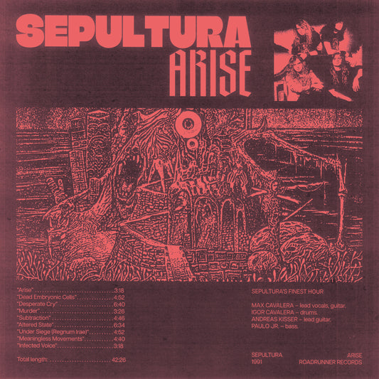 Sepultura 'Arise' 12" Print by Jesse Lee