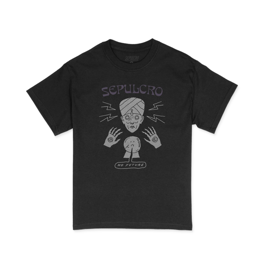 No Future Black T-Shirt by Sepulcro