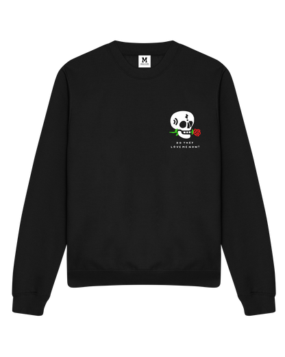 Skull Black Sweater by Sad Cat Tattoos