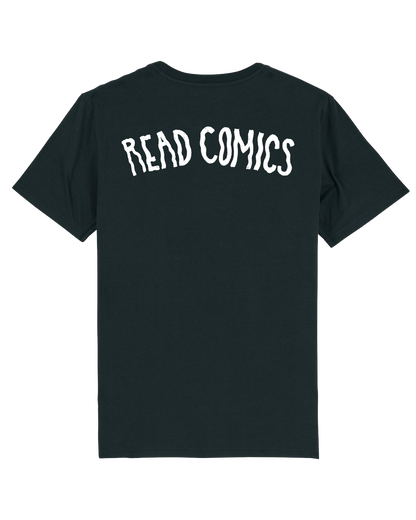'READ COMICS Black Tee by Official CROM X Thought Bubble