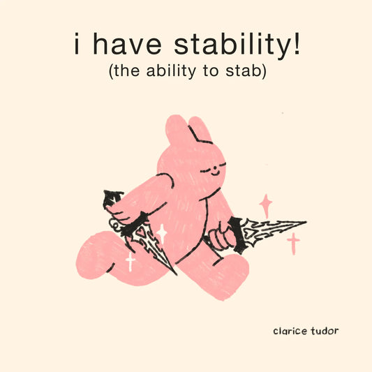 Stability Comic Postcard Print by Clarice Tudor
