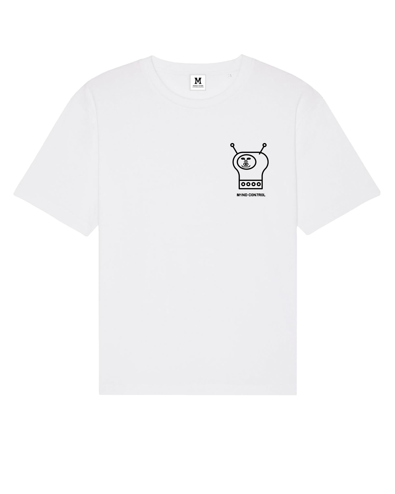 Mind Control White T-Shirt by Paul Rhodes