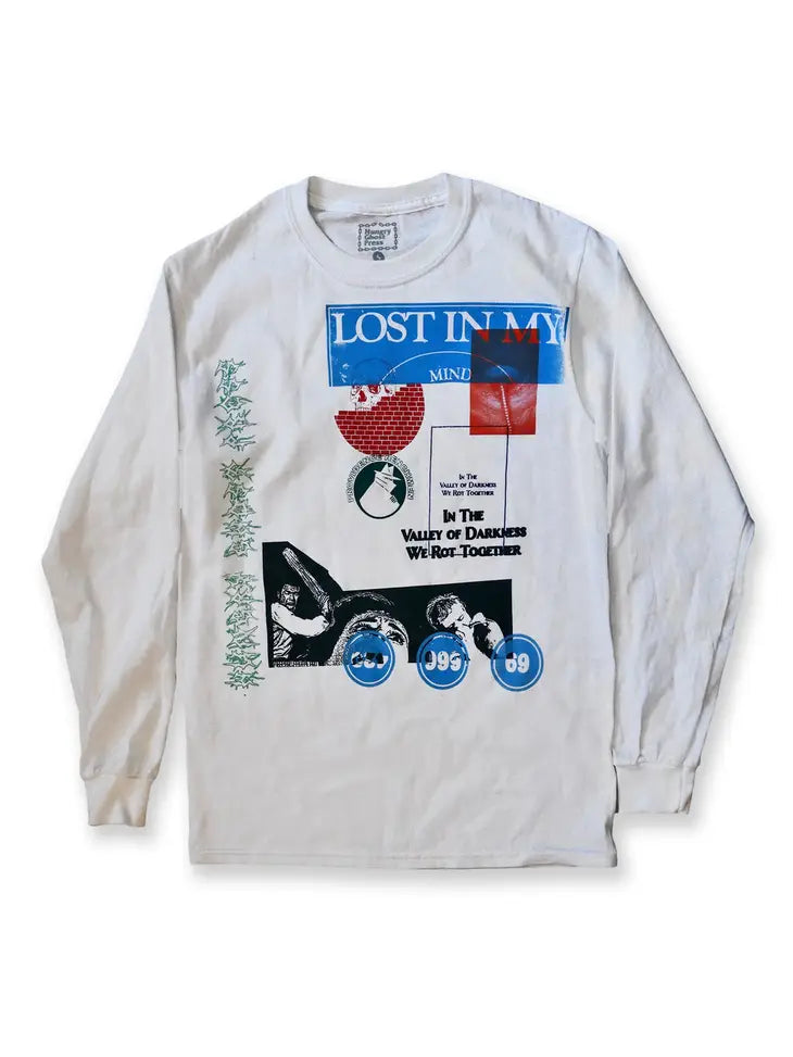DarknessWhite Long Sleeve by Hungry Ghost Press