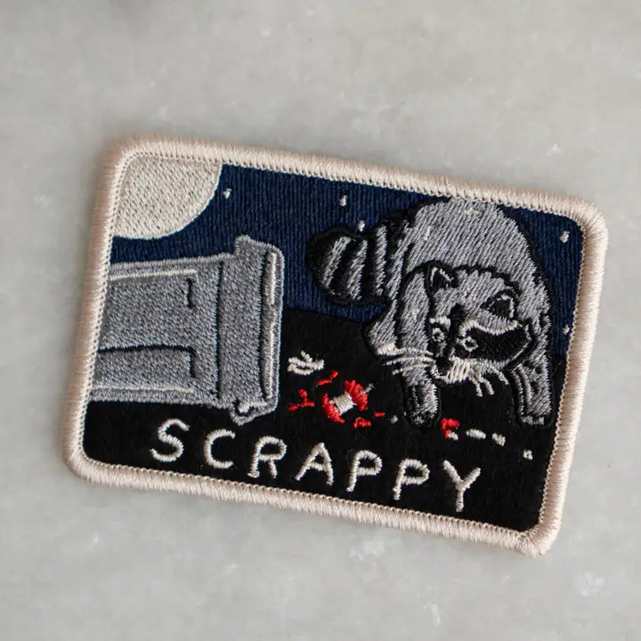 Scrappy Racoon Sticky Patch by Stay Home Club