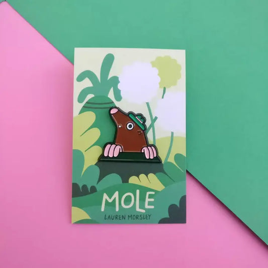 Mole Enamel Pin by Lauren Morsley