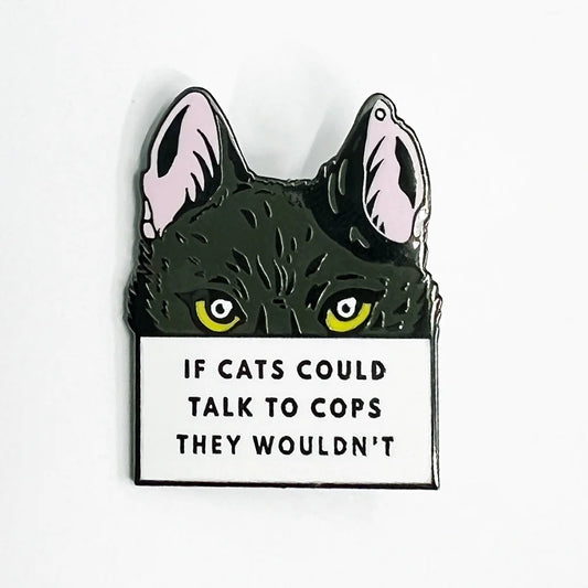 Cats / Cops Pin by Strike Gently Co.