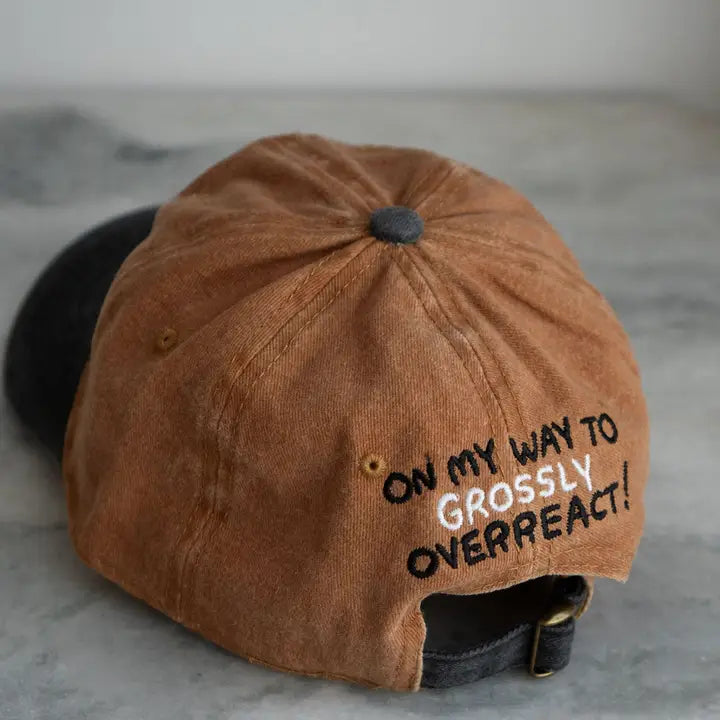 Overreact Front & Back Dad Hat by Stay Home Club