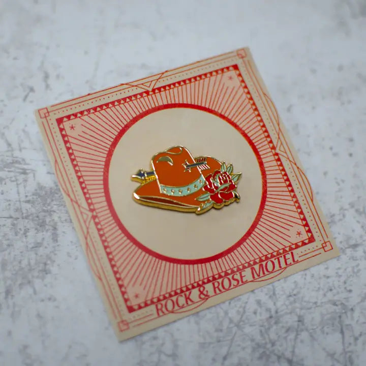 Cowboy Hat Enamel Pin by Rock And Rose Motel