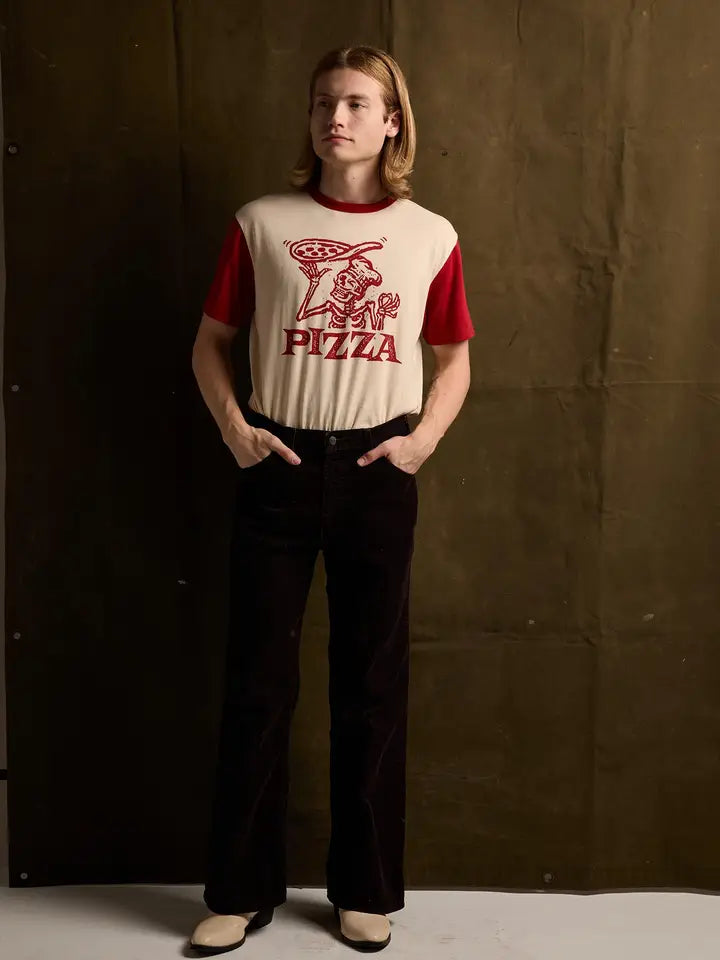 Pizza Ringer T-Shirt by Pyknic