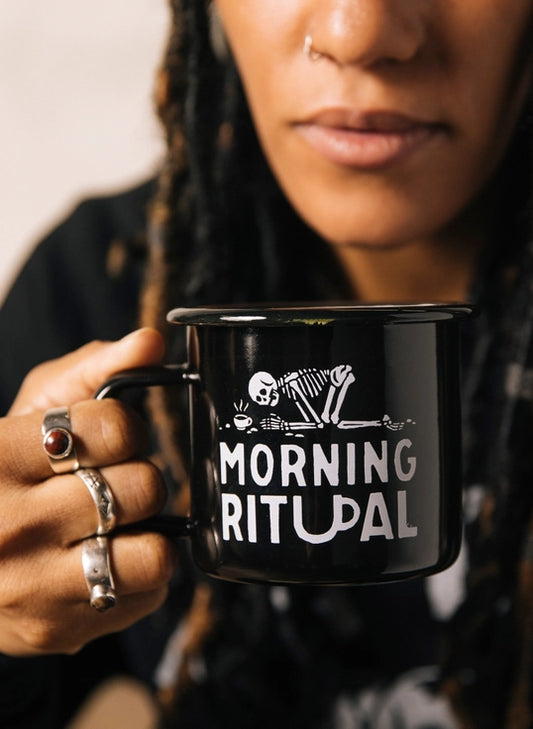 Morning Ritual Coffee Mug by Pyknic