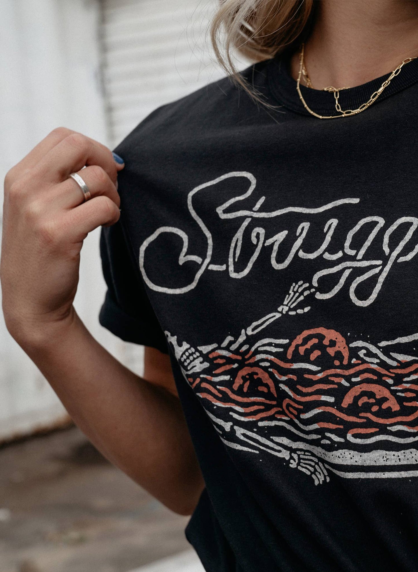 Strugglin' Pasta T-Shirt by Pyknic