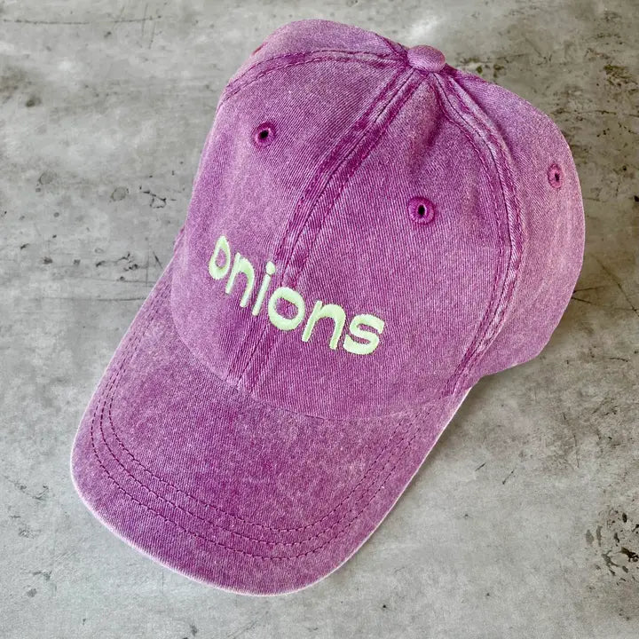 Onions Baseball Dad Cap by The Silver Spider