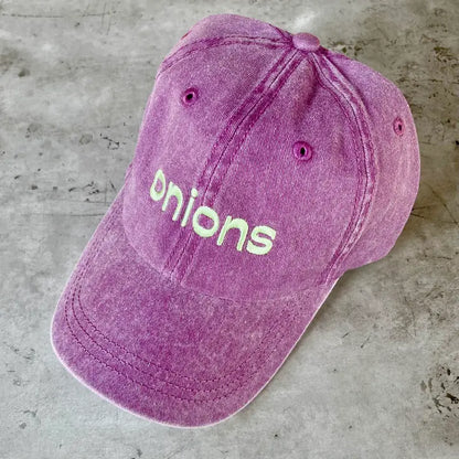 Onions Baseball Dad Cap by The Silver Spider