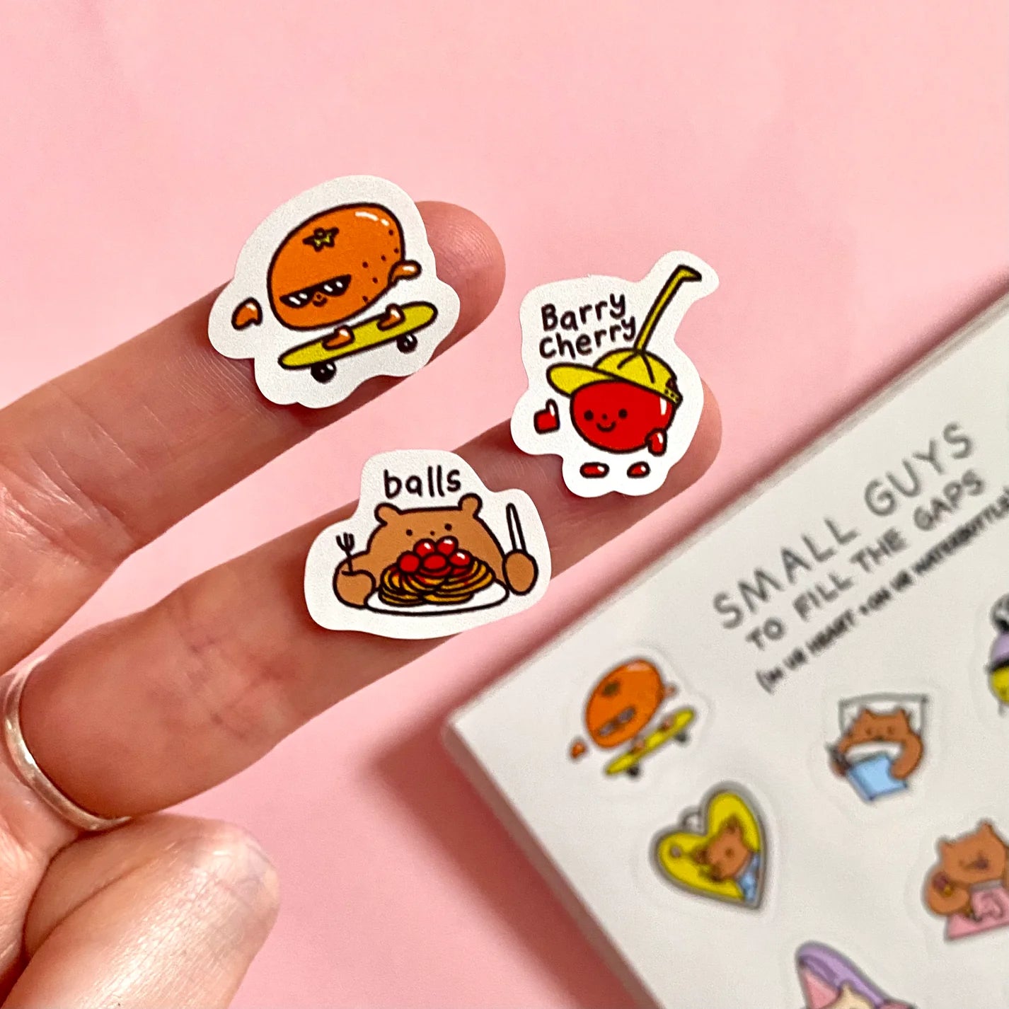 Small Guys 1 Sticker Sheet by Clarice Tudor