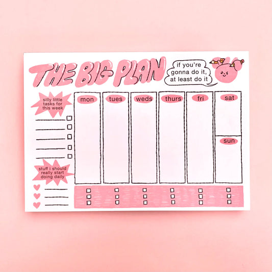 Weekly Planner Desk Notepad by Clarice Tudor