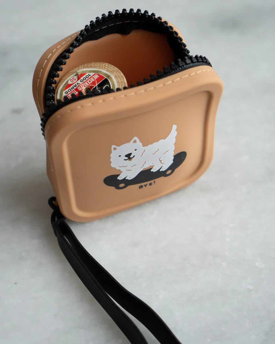 SK8 Dawg Zipper Coin Pouch by Stay Home Club