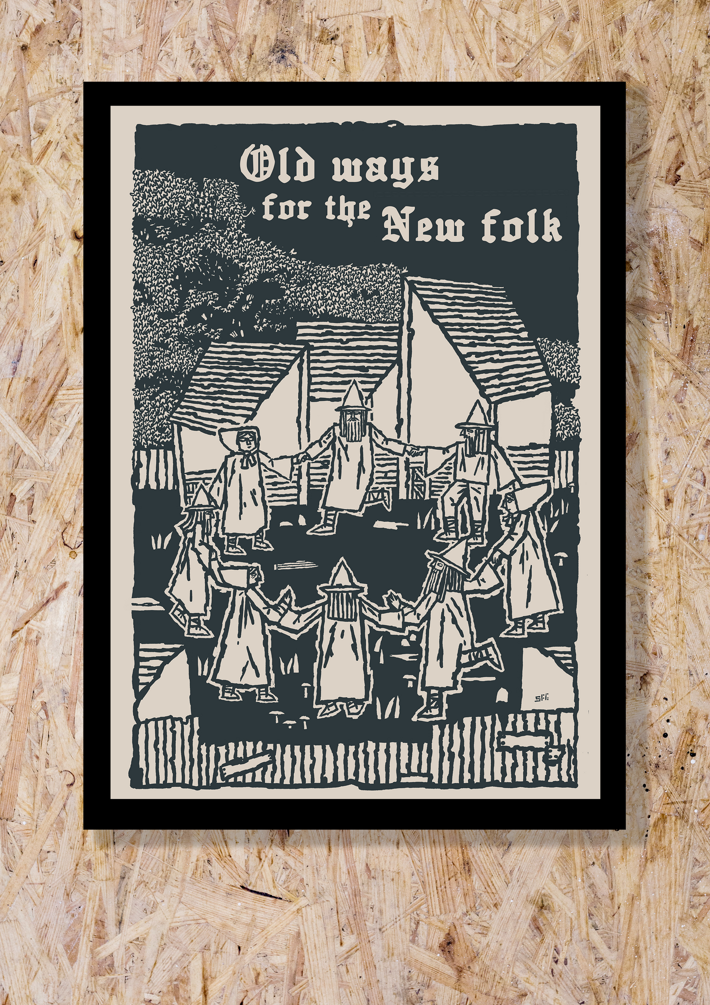 Old Ways New Folk ART PRINTS by Stewart Easton