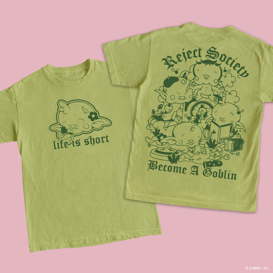 Reject Society Pistachio Green Tee by Bearcubs