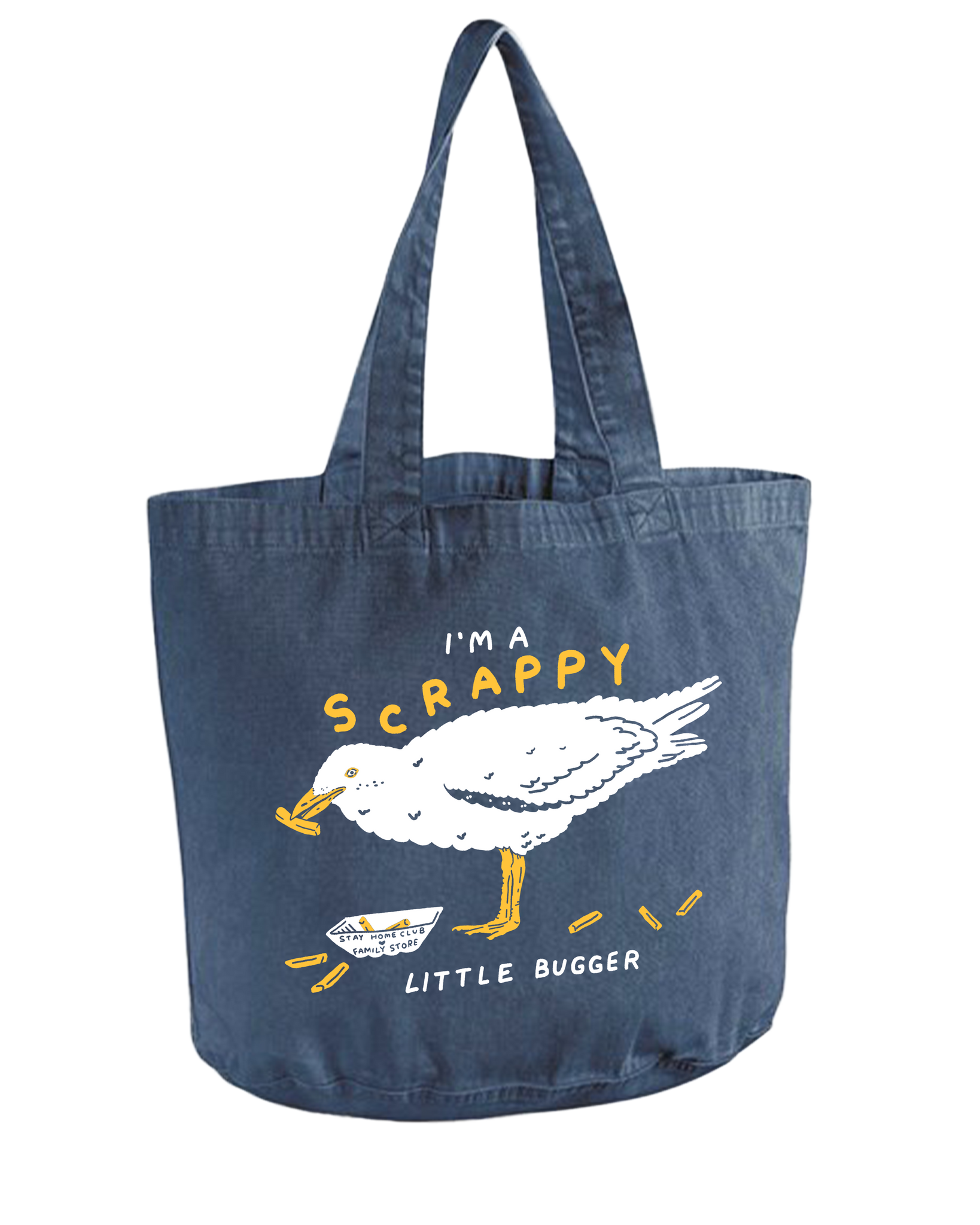 FS x Stay Home Club Scrappy Seagull Denim Tote