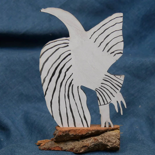 Wooden Sculpture 'Swan II' by John Molesworth
