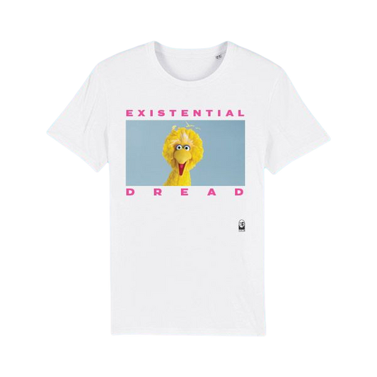 Existential Dread White Tee  by Brandt