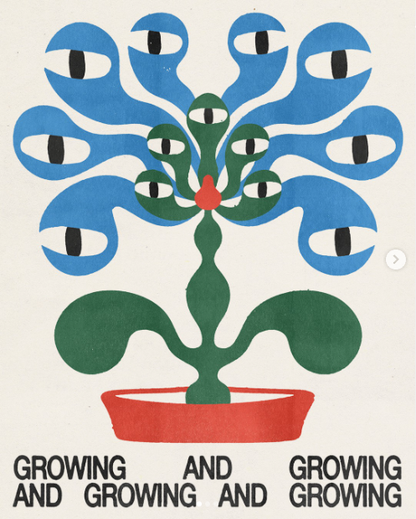 'GROWING' ART PRINT by K BAR DESIGN