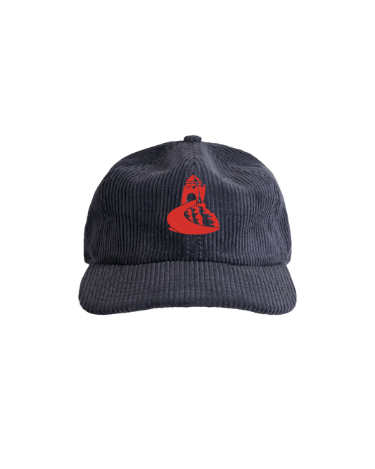 Home Sweet Home Blue cord cap by Alastair Thomson-Edwards