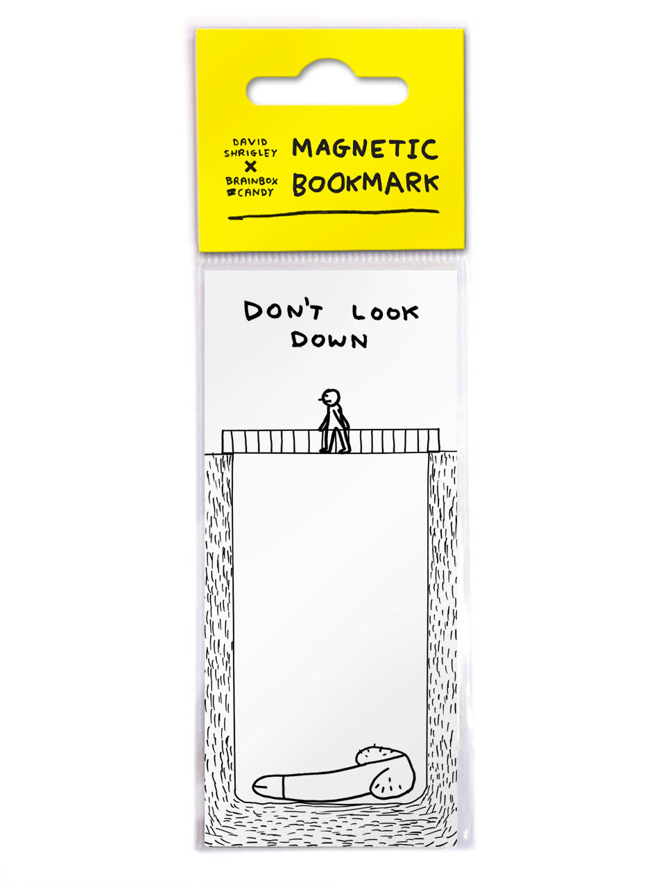 Don't Look Down Magnetic Bookmark by David Shrigley