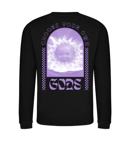 Choose Your Own Gods Black Sweat by Family Store