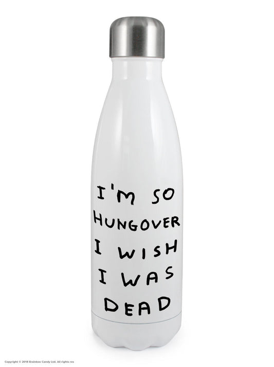 Hungover Water Bottle by David Shrigley