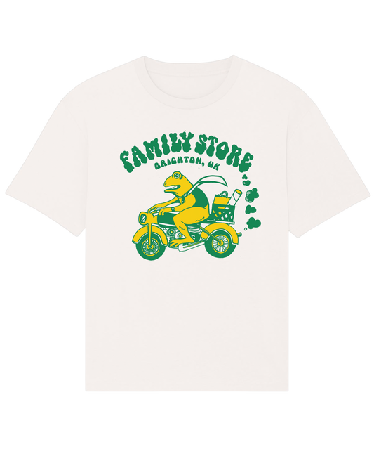 Family Store logo Natural Tee by Emily Miller