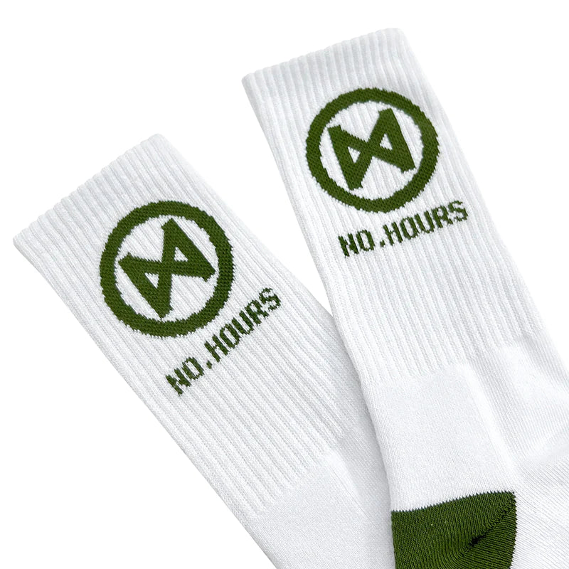 HOURGLASS WHITE SOCKS by No Hours
