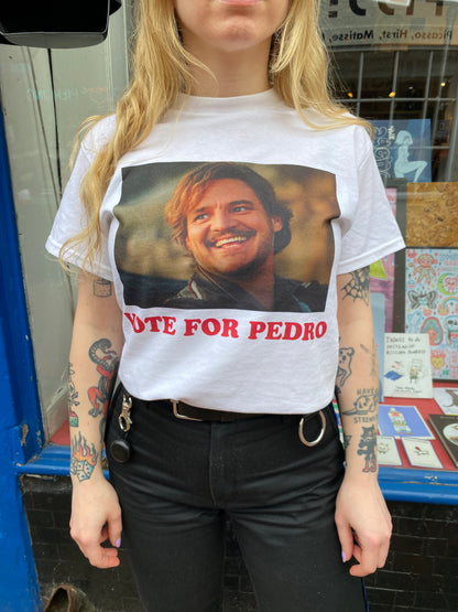 Pedro Pascal White Tee by Brandt