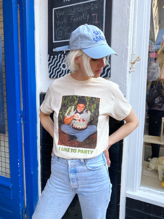 I LIKE TO PARTY with Johnny Cash Natural TEE by Brandt