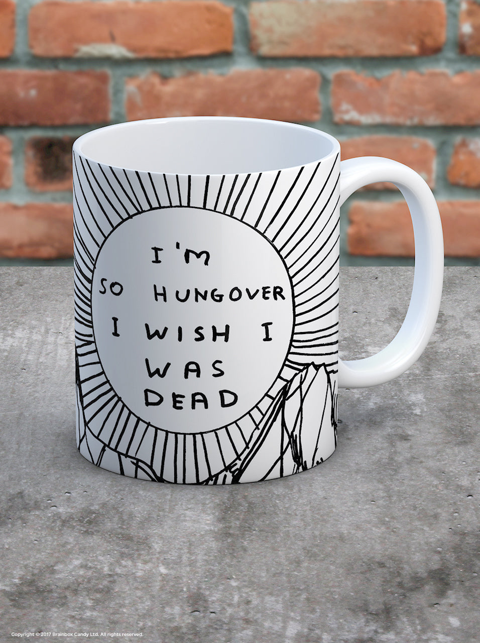 I'm So Hungover Mug by David Shrigley