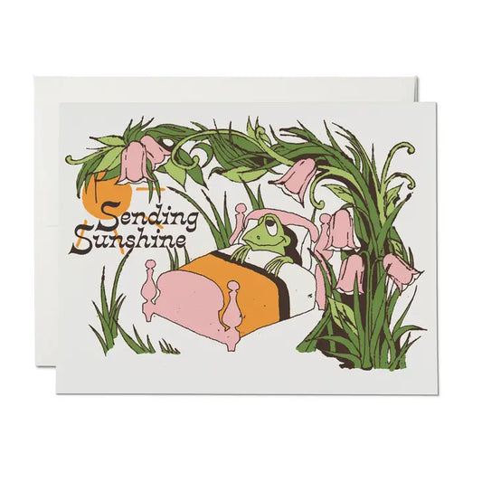 Sending Sunshine encouragement greeting card Singles by Red Cap Cards